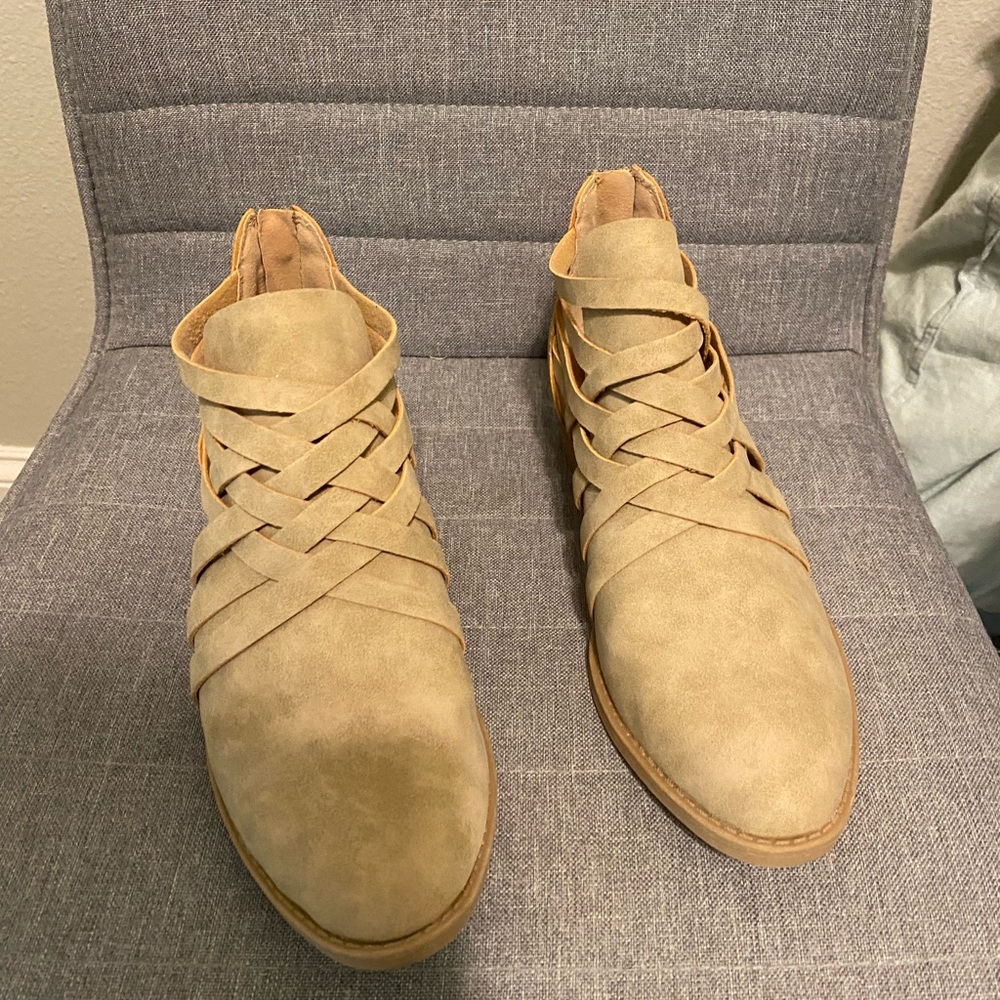 Cutout Heeled Booties